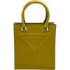 プラダ PRADA 2WAY ミニトート 1BA333 イエロー シルバー金具 レザー レディース ショルダーバッグ