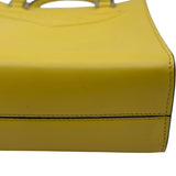 プラダ PRADA 2WAY ミニトート 1BA333 イエロー シルバー金具 レザー レディース ショルダーバッグ