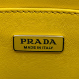 プラダ PRADA 2WAY ミニトート 1BA333 イエロー シルバー金具 レザー レディース ショルダーバッグ