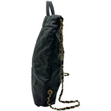 シャネル CHANEL シャネル22 ラインリュック AS3313 ブラック ゴールド金具 シャイニーカーフ レディース リュック・デイパック