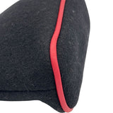 エルメス HERMES ボリードポーチ20 ブラック/レッド シルバー金具 フェルト/レザー レディース ポーチ