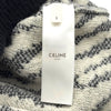セリーヌ CELINE ゼブラ柄クロップドニットセーター 2A414002E ブラック ウール レディース セーター