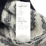セリーヌ CELINE ゼブラ柄クロップドニットセーター 2A414002E ブラック ウール レディース セーター