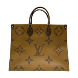 ルイ・ヴィトン LOUIS VUITTON オンザゴーGM M44576 モノグラム ジャイアント・リバース レディース トートバッグ ショルダーバッグ
