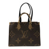 ルイ・ヴィトン LOUIS VUITTON オンザゴー MM M45321 ブラウン モノグラム ジャイアント・リバース レディース トートバッグ