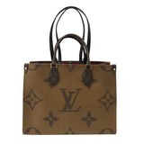 ルイ・ヴィトン LOUIS VUITTON オンザゴー MM M45321 ブラウン モノグラム ジャイアント・リバース レディース トートバッグ
