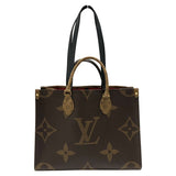 ルイ・ヴィトン LOUIS VUITTON オンザゴー MM M45321 ブラウン モノグラム ジャイアント・リバース レディース トートバッグ