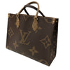 ルイ・ヴィトン LOUIS VUITTON オンザゴー MM M45321 ブラウン モノグラム ジャイアント・リバース レディース トートバッグ