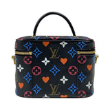 ルイ・ヴィトン LOUIS VUITTON ヴァニティPM M57482 ブラック モノグラム・ゲーム・オン レディース ハンドバッグ ショルダーバッグ