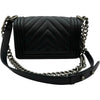 シャネル CHANEL ボーイ シャネル25 Vステッチ A67085 2番台 ブラック シルバー金具 カーフスキン レディース ショルダーバッグ