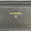 シャネル CHANEL マトラッセ チェーンウォレット A33814 27番台 ブラック キャビアスキン レディース 長財布