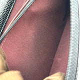 シャネル CHANEL マトラッセ チェーンウォレット A33814 27番台 ブラック キャビアスキン レディース 長財布