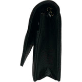 シャネル CHANEL マトラッセ チェーンウォレット A33814 27番台 ブラック キャビアスキン レディース 長財布