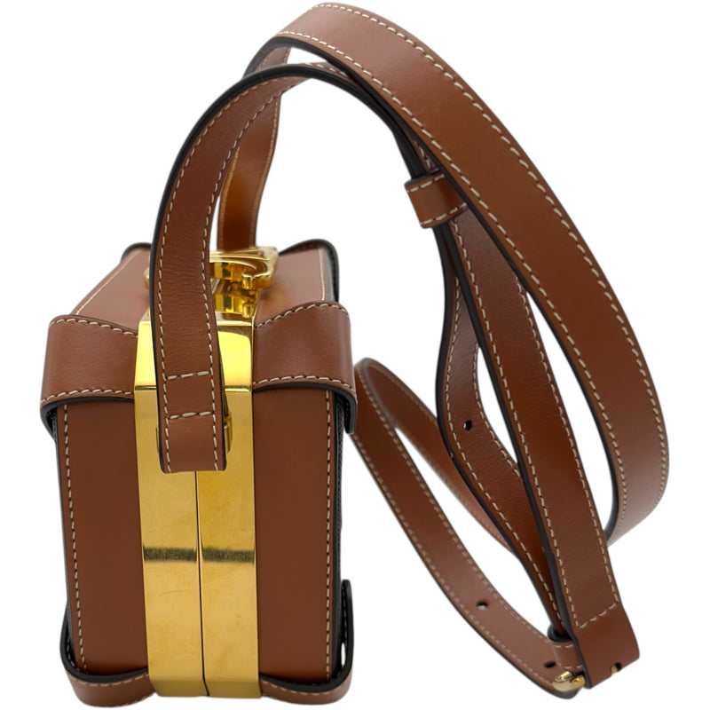 セリーヌ CELINE ボックスショルダーバッグ タン トリオンフキャンバス
