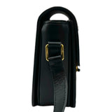 セリーヌ CELINE ティーン トリオンフ バッグ 188423 ブラック シルバー金具 シャイニーカーフ レディース ショルダーバッグ