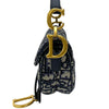 クリスチャン・ディオール Christian Dior サドルバッグ ミニ M0456 ネイビー オブリークジャガード レディース ハンドバッグ