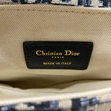 クリスチャン・ディオール Christian Dior サドルバッグ ミニ M0456 ネイビー オブリークジャガード レディース ハンドバッグ