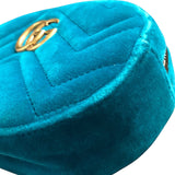 グッチ GUCCI GGマーモント ベルトバッグ 476434 グリーン ベロア レディース ウエストバッグ