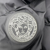ヴェルサーチ VERSACE バロック総柄リバーシブルダウンジャケット 1012270 ブラック ナイロン メンズ ダウンジャケット