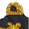 ヴェルサーチ VERSACE バロック総柄リバーシブルダウンジャケット 1012270 ブラック ナイロン メンズ ダウンジャケット