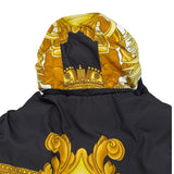ヴェルサーチ VERSACE バロック総柄リバーシブルダウンジャケット 1012270 ブラック ナイロン メンズ ダウンジャケット