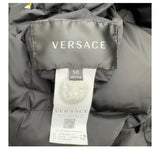 ヴェルサーチ VERSACE バロック総柄リバーシブルダウンジャケット 1012270 ブラック ナイロン メンズ ダウンジャケット