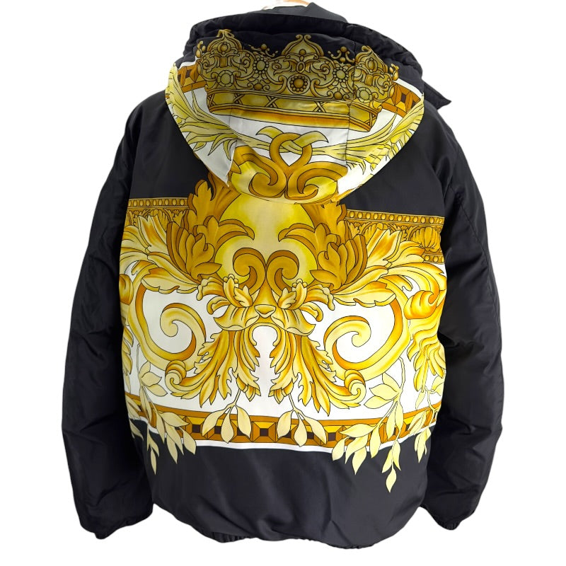 ヴェルサーチ VERSACE バロック総柄リバーシブルダウンジャケット