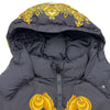 ヴェルサーチ VERSACE バロック総柄リバーシブルダウンジャケット 1012270 ブラック ナイロン メンズ ダウンジャケット