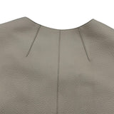 エルメス HERMES アイレットディアスキンレザーコート 2E1108D0 ベージュ レザー レディース その他アウター