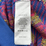 グッチ GUCCI GG総柄ニットスカート 574224 ブルー ウール レディース スカート
