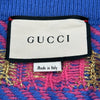 グッチ GUCCI GG総柄ニットスカート 574224 ブルー ウール レディース スカート