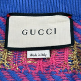 グッチ GUCCI GG総柄ニットスカート 574224 ブルー ウール レディース スカート