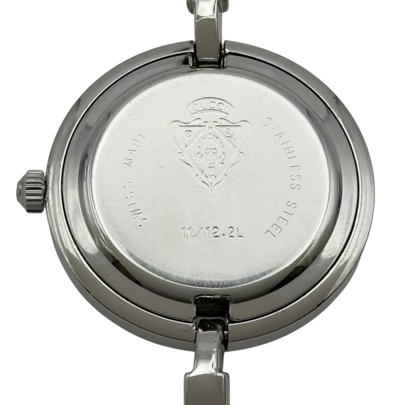 グッチ GUCCI チェンジベゼル 11/122L ホワイト メッキ レディース
