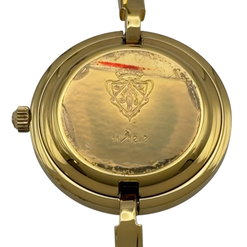 グッチ GUCCI ヴィンテージ 11/12.2 チェンジベゼル 腕時計 グッチ GUCCI チェンジベゼル 11/12.2 ホワイト メッキ レディース