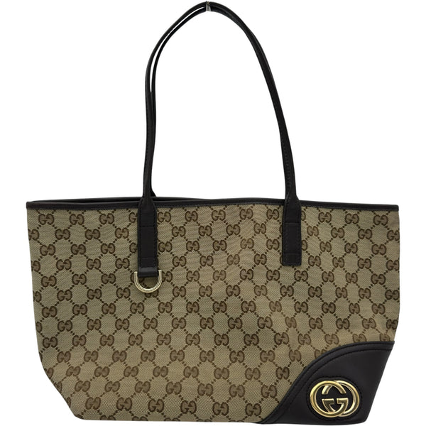 グッチ GUCCI ニューブリット トートバッグ 169946 ブラウン GG