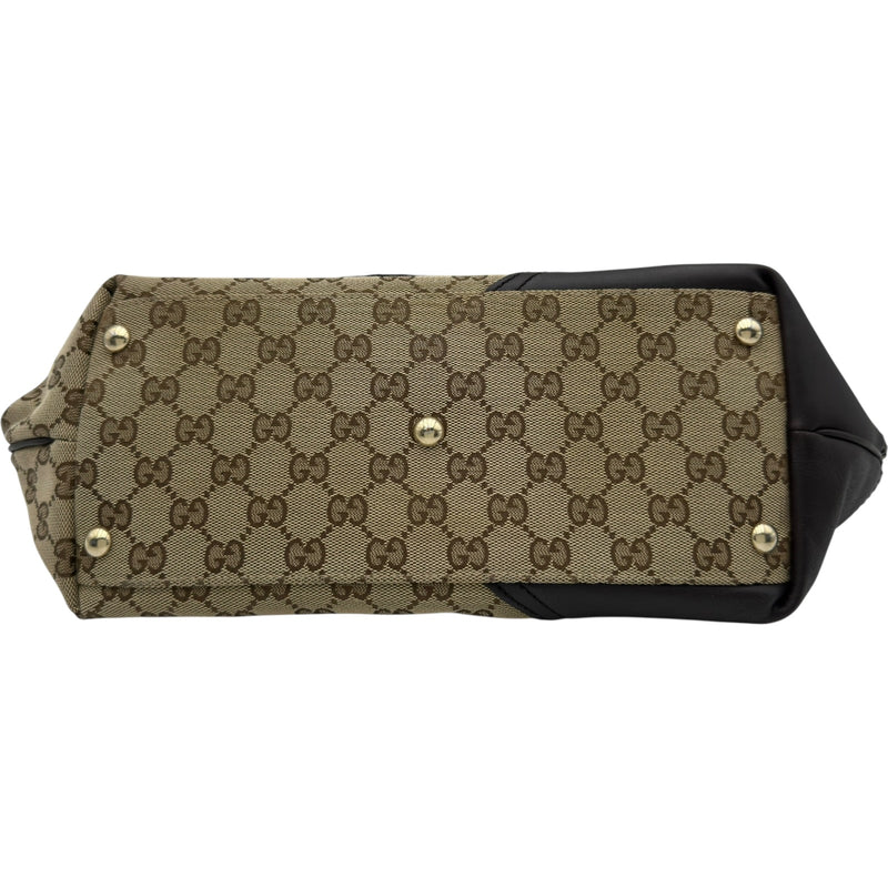 グッチ GUCCI ニューブリット トートバッグ 169946 ブラウン GG