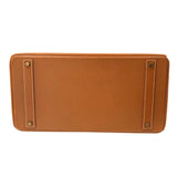 エルメス HERMES バーキン40 〇Z刻 ゴールド　ゴールド金具 クシュベル ユニセックス ハンドバッグ