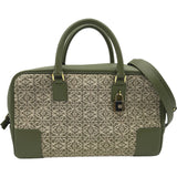 ロエベ LOEWE アマソナ28 A039N08X02 カーキ アナグラムジャガード レディース ハンドバッグ