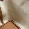 エルメス HERMES ガーデンパーティTPM D刻 ベージュ×ゴールド トワル ネゴンダ レディース トートバッグ