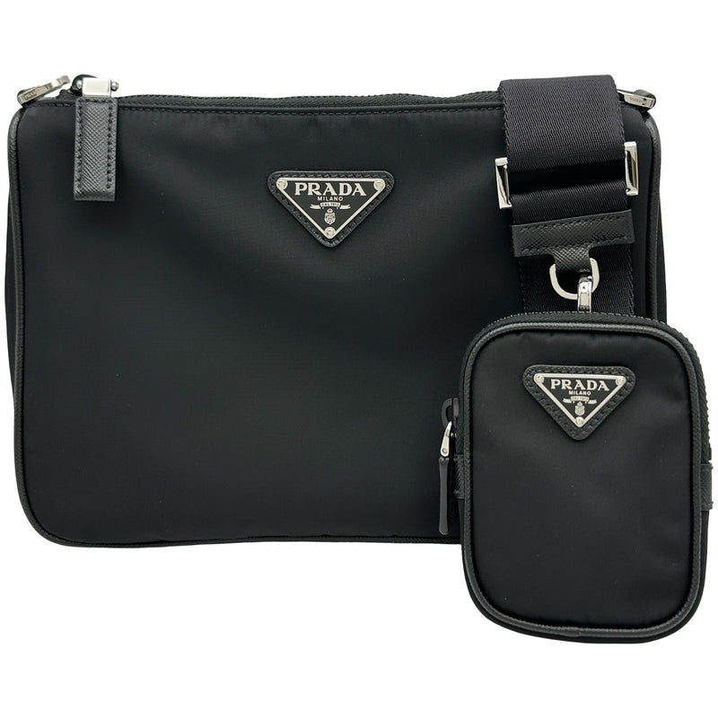 プラダ PRADA Re-Nylon ショルダーバッグ 2VH113 ブラック テスート