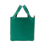 エルメス HERMES ピコタンロックPM Z刻 ヴェールジェイド シルバー金具 トリヨンクレマンス レディース ハンドバッグ