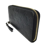 ルイ・ヴィトン LOUIS VUITTON ジッピー・ウォレット M61864 ブラック ゴールド金具 モノグラム・アンプラント ユニセックス 長財布