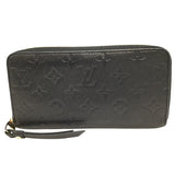 ルイ・ヴィトン LOUIS VUITTON ジッピー・ウォレット M61864 ブラック ゴールド金具 モノグラム・アンプラント ユニセックス 長財布