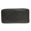 ルイ・ヴィトン LOUIS VUITTON ジッピー・ウォレット M61864 ブラック ゴールド金具 モノグラム・アンプラント ユニセックス 長財布