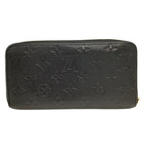 ルイ・ヴィトン LOUIS VUITTON ジッピー・ウォレット M61864 ブラック ゴールド金具 モノグラム・アンプラント ユニセックス 長財布