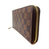 ルイ・ヴィトン LOUIS VUITTON ジッピー・ウォレット N60046 ブラウン ゴールド金具 ダミエ ユニセックス 長財布