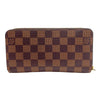 ルイ・ヴィトン LOUIS VUITTON ジッピー・ウォレット N60046 ブラウン ゴールド金具 ダミエ ユニセックス 長財布