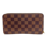 ルイ・ヴィトン LOUIS VUITTON ジッピー・ウォレット N60046 ブラウン ゴールド金具 ダミエ ユニセックス 長財布