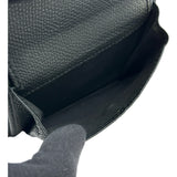 ヴァレンティノ VALENTINO Vロゴ シグネチャー スモール ウォレット ブラック ゴールド金具 レザー レディース 二つ折り財布