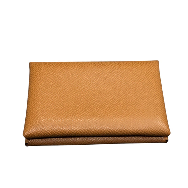 エルメス HERMES カルヴィ B刻 ゴールド エプソン ユニセックス カード